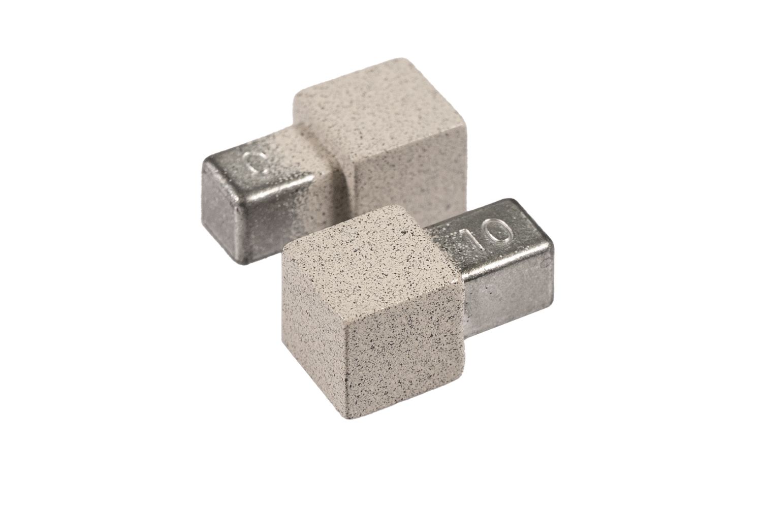 2 Stk. Dural Ecken für Fliesenprofil Granite pulverbeschichtet SQUARELINE ROCKS Aluminium