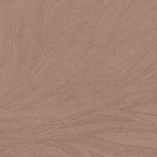 Freisteller der Refin Ink Earthy Fliese im Format 80x80 cm mit warmer Braun- und Taupe-Farbgebung, feiner textilartiger Struktur und sanft geschwungener Designzeichnung