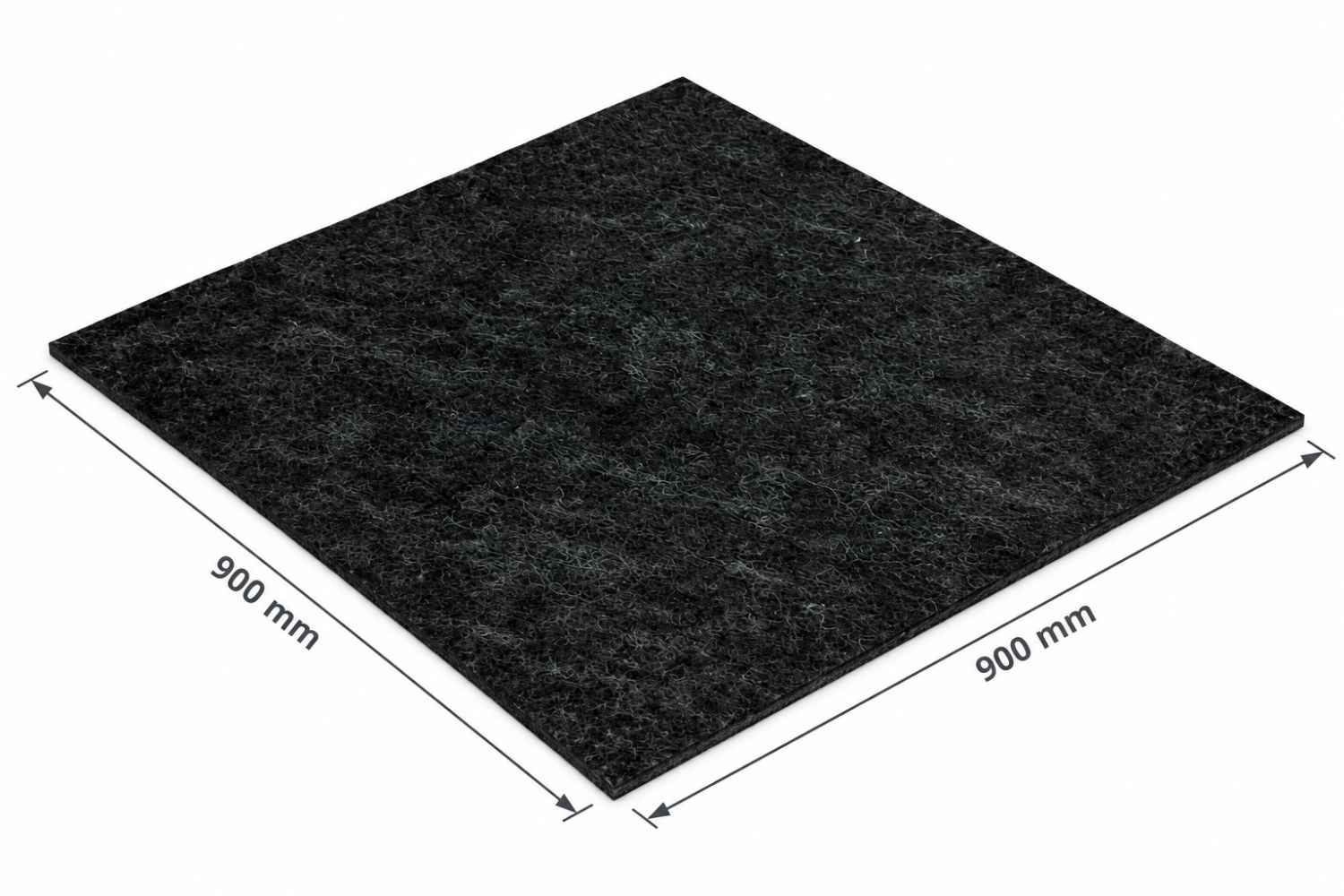 wedi Nonstep ProS Schallschutzmatte für Fundo Duschelemente – 90×90×0,9 cm – Schallschutz-Vlies