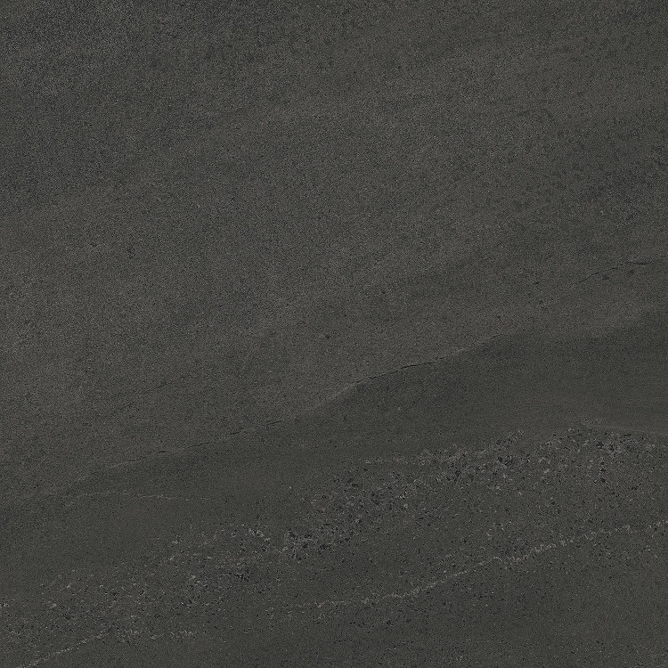 Fliese Sandstein-Optik dunkelgrau 90 x 90 cm "Eddystone Mica" Feinsteinzeug rektifiziert