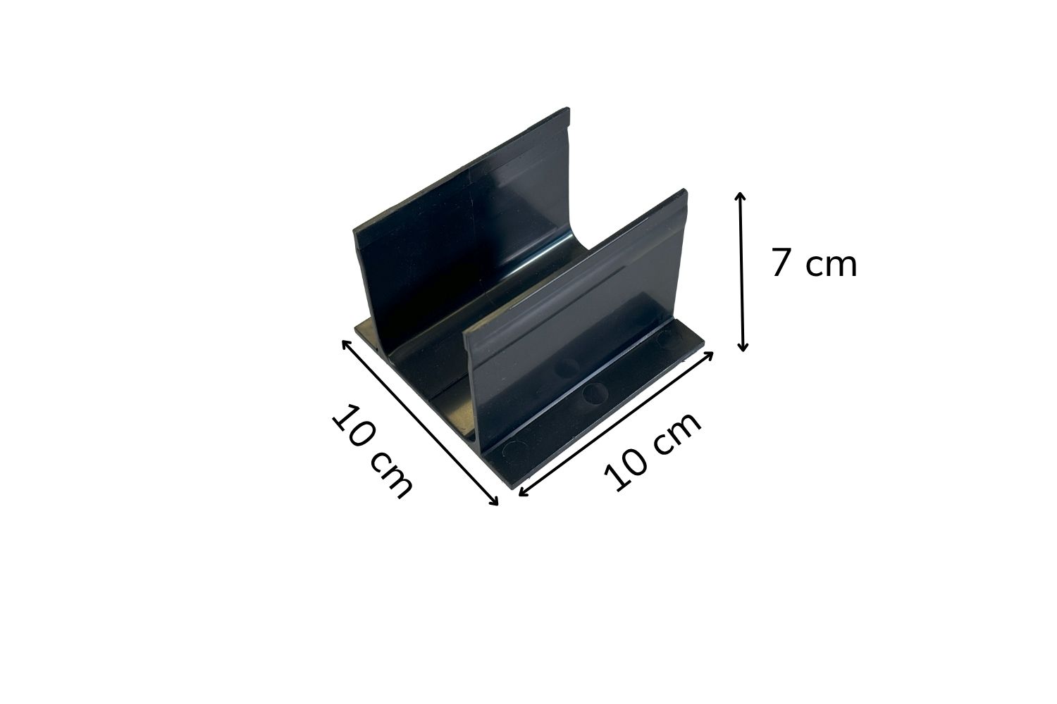 Verbindungsstück für U-Drain Pro Entwässerungssystem Schienen schwarz schmal