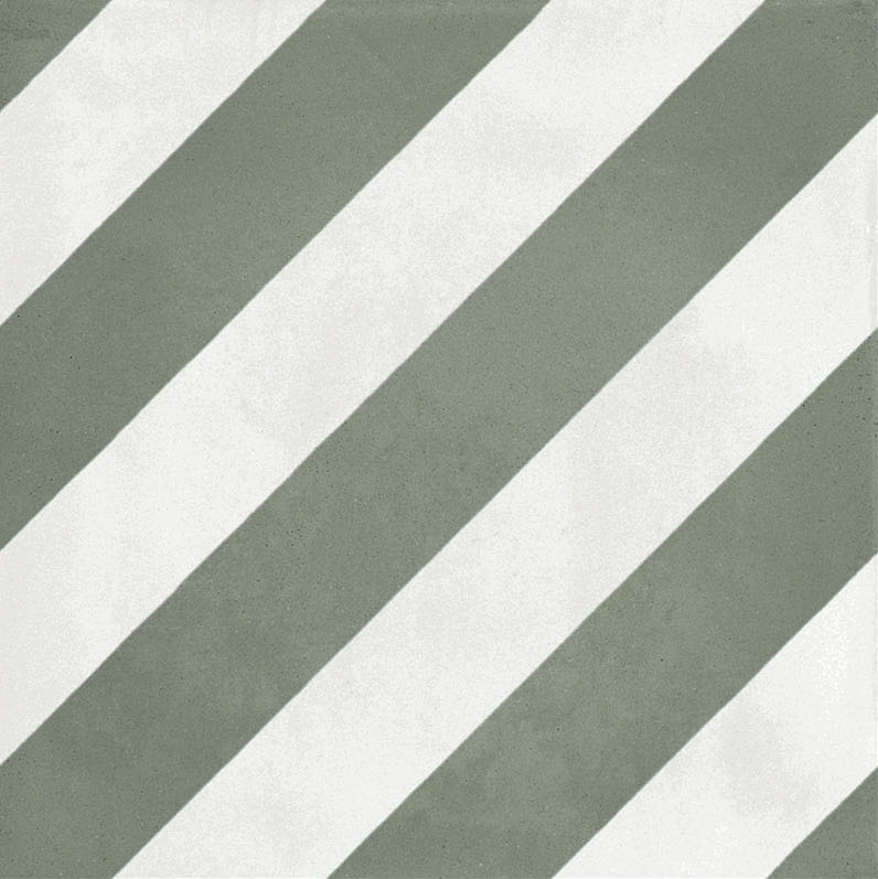 Fliese Patchwork Dekor Zementoptik grün weiß 20x20 cm "Contrasti Tappeto 10" Ragno by Marazzi