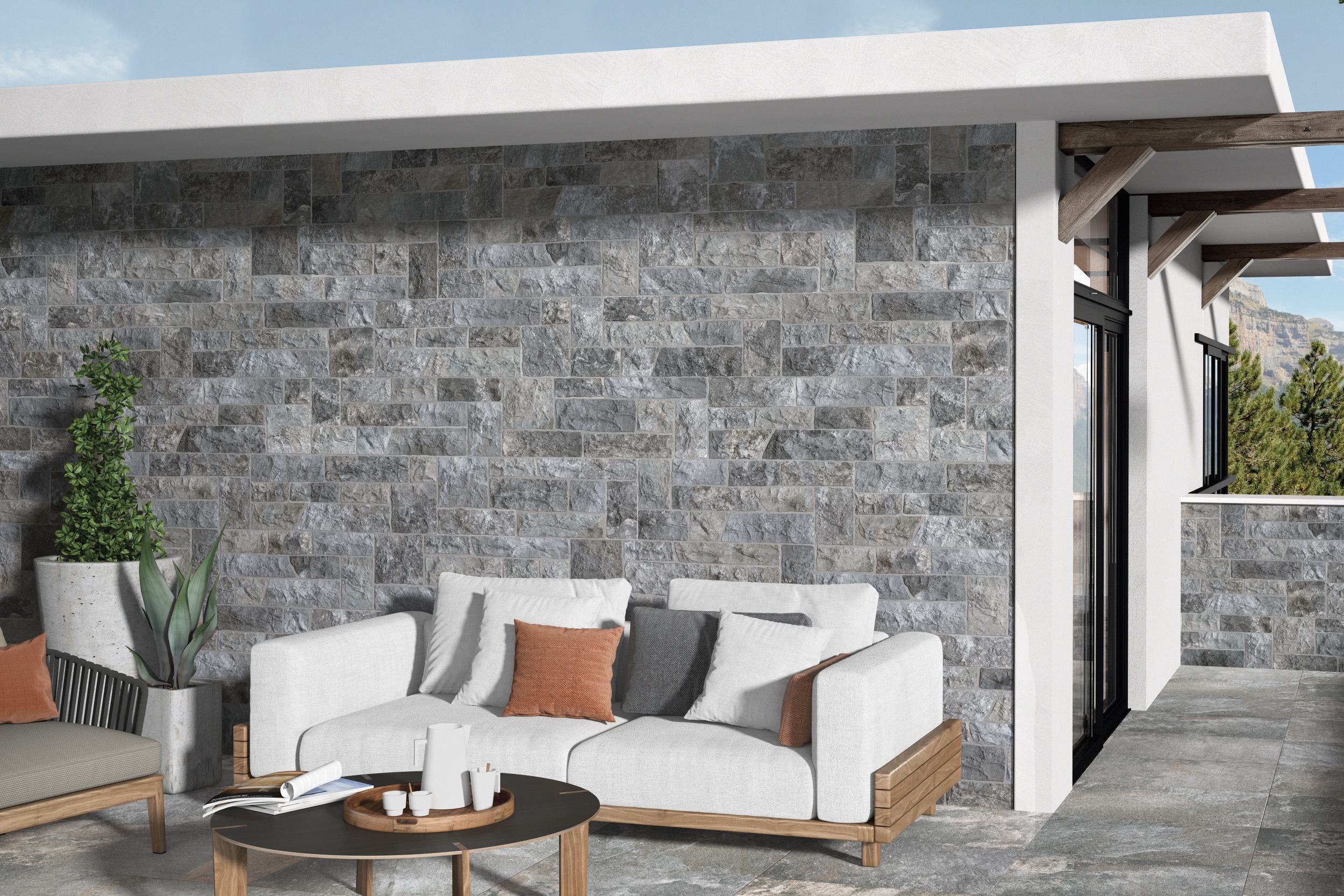 Verblender Fliese Natursteinoptik Maestrat Grey grau 32x89 cm Wandverkleidung Steinoptik für Hauswand Fassade Verblender Fliese Natursteinoptik Maestrat Grey grau 32x89 cm Wandverkleidung Steinoptik für Hauswand Fassade