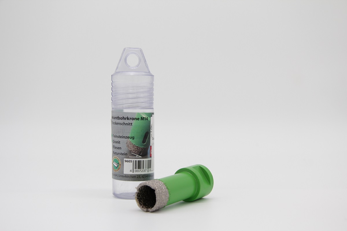 Fliesenbohrer 22mm für Wasserleitungen Diamantbohrkrone für Fliesen & Feinsteinzeug