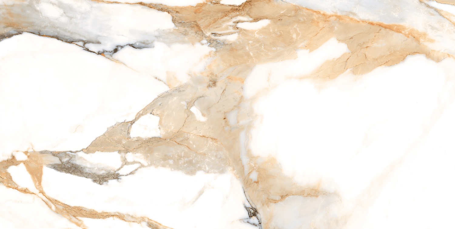 ABVERKAUF Fliese Paonazzetto-Marmoroptik weiß-beige matt 60x120 cm "Crash Beige" rektifiziert