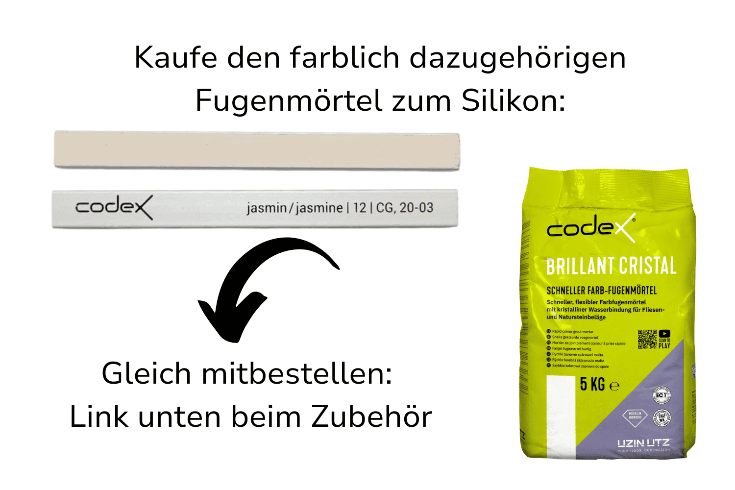 Silikon fr Fugen Codex SG 10 Silikonfugen Fliesen jasmin