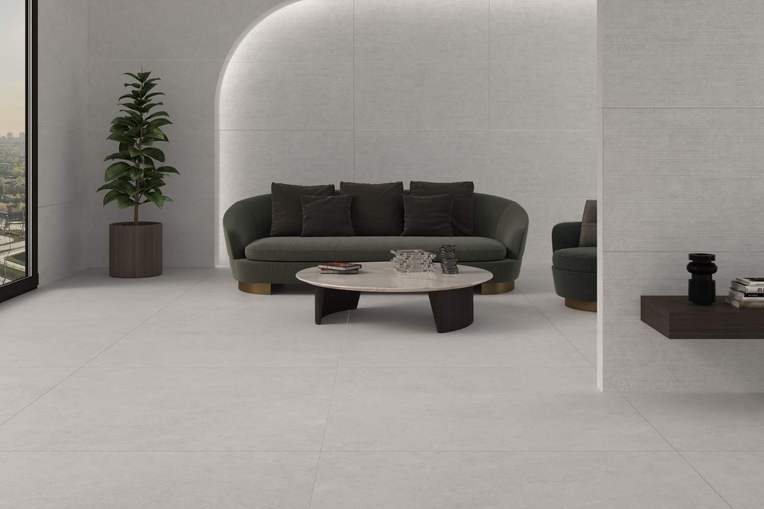 Fliese Steinoptik perl-grau poliert "Babilon Perla" Feinsteinzeug rektifiziert Fliese Steinoptik perl-grau poliert "Babilon Perla" Feinsteinzeug rektifiziert