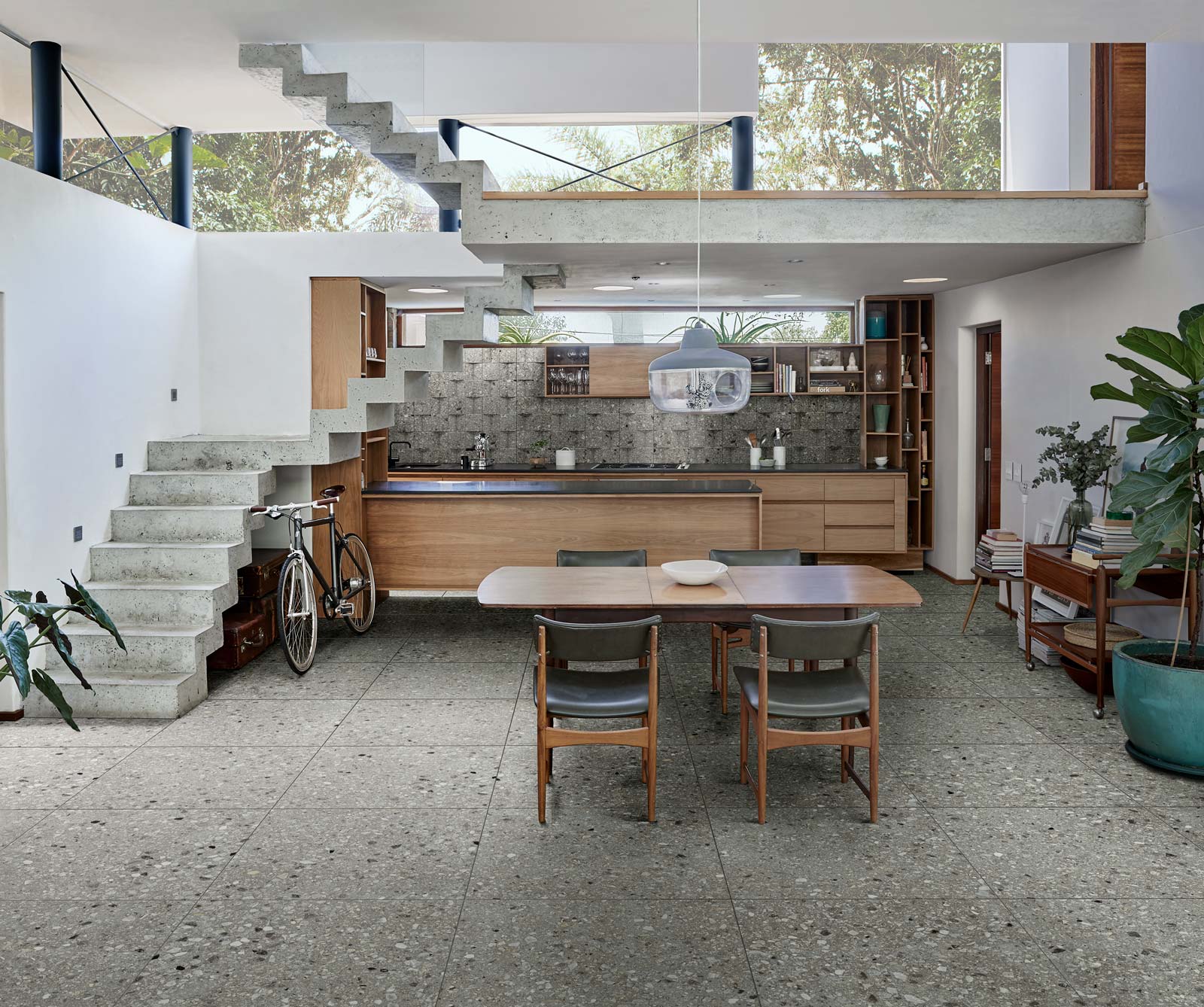 Fliese Terrazzo Stein-Betonoptik grau Realstone Naviglia Grigio Ragno by Marazzi