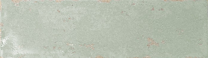Zellige Fliesen 6,9x24 cm "Antik Verde" hellgrün glänzend Feinsteinzeug