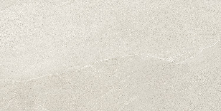 Fliese Sandstein-Optik weiß 60 x 120 cm "Eddystone Blanco" Feinsteinzeug rektifiziert