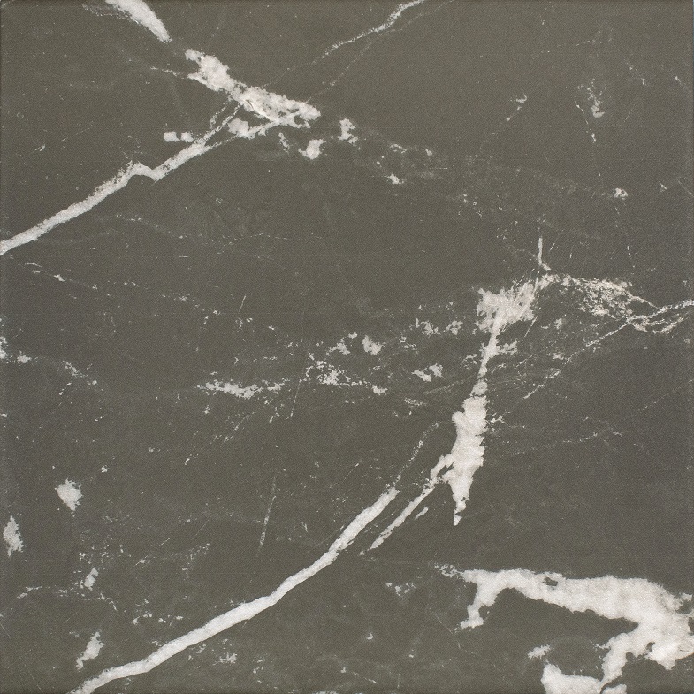 Fliese Marmoroptik schwarz 33,3x33,3cm „Classic Nero“ Feinsteinzeug rektifiziert