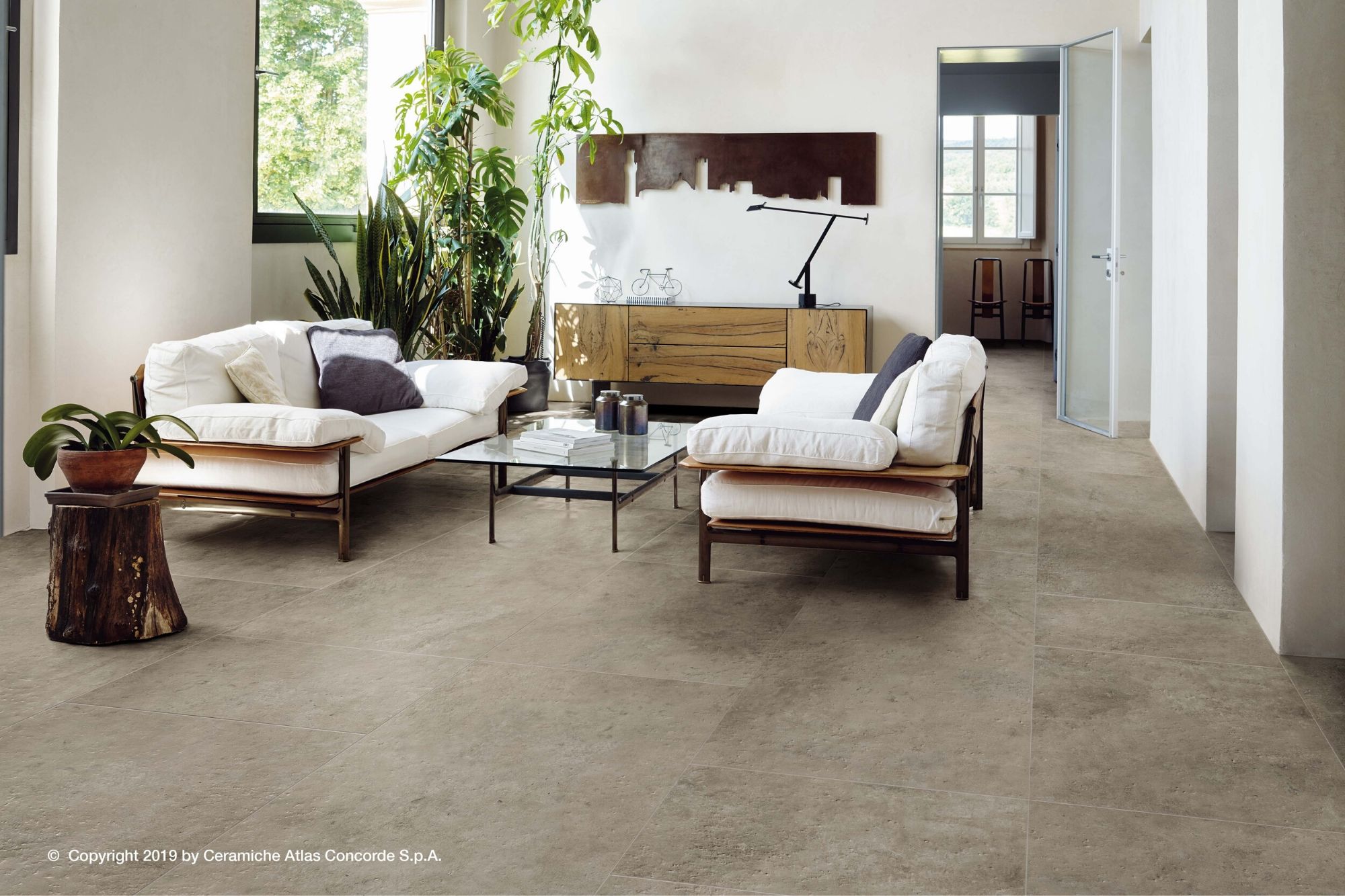 Fliese Kalkstein-Optik Steinoptik hell grau beige matt Aix Cendre Atlas Concorde
