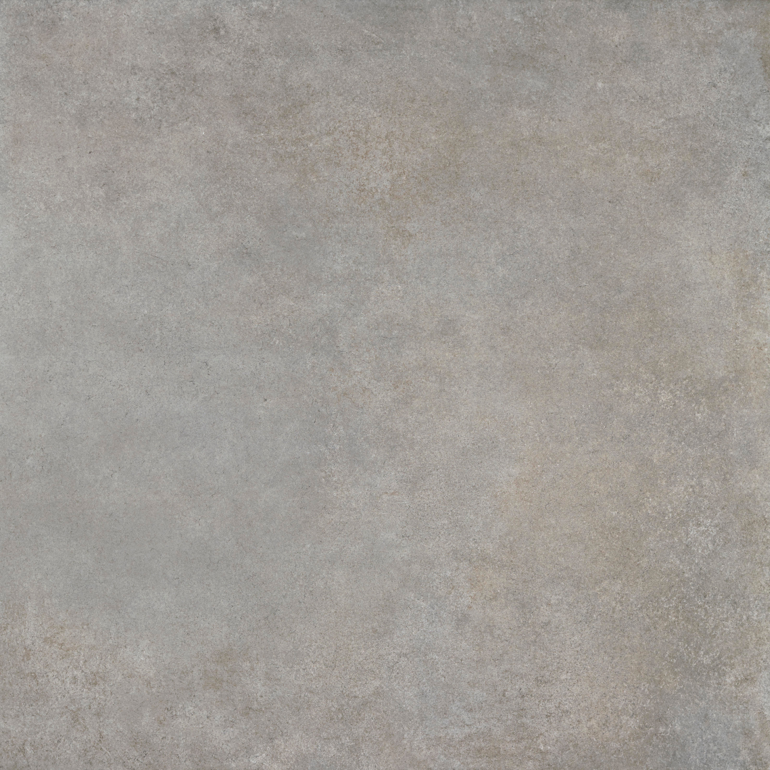 100x100 cm Fliese Betonoptik Ferro Dark Grey matt Bodenfliese grau-braun