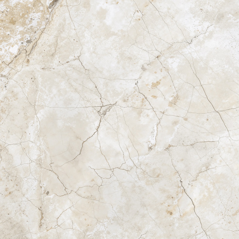 Fliese Marmoroptik beige matt 120 x 120cm  "Golden Mist" Feinsteinzeug mit fühlbarer 3D-Steinstruktur