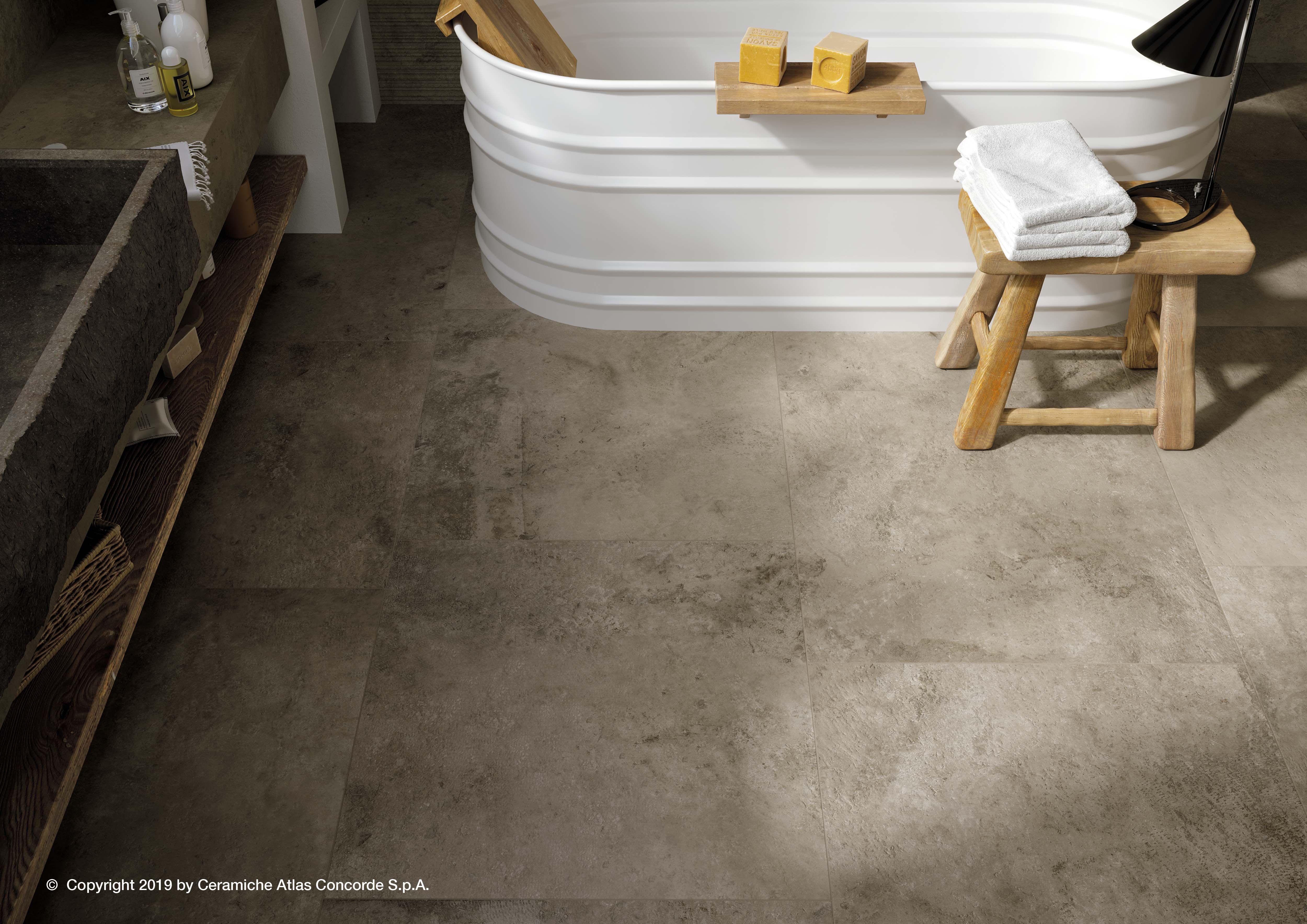 Fliese Kalkstein-Optik Steinoptik hell grau beige matt Aix Cendre Atlas Concorde