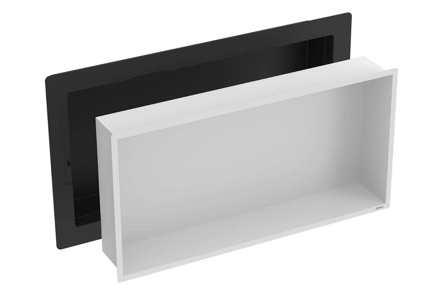 Dural Duschnische Edelstahl "DURANICHE pro" weiß matt pulverbeschichtet  - 30 × 60 × 10 cm