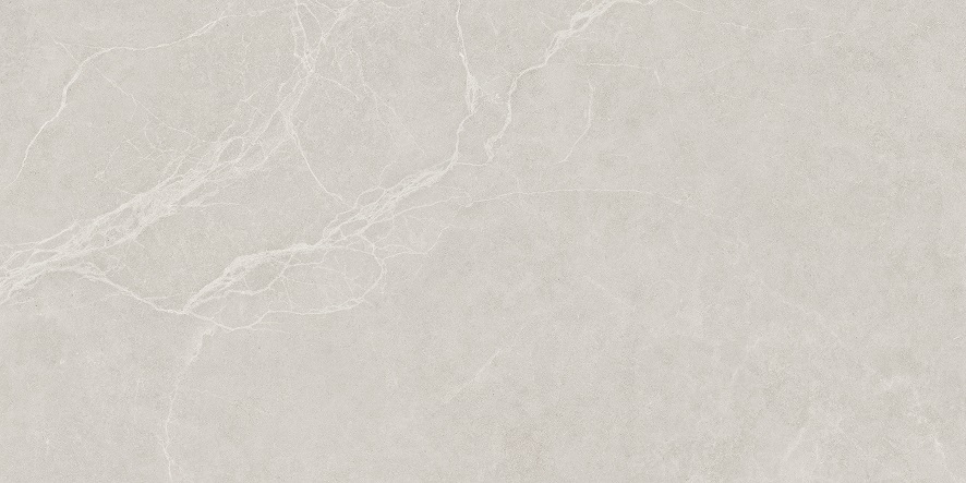 Fliese Steinoptik hellgrau 60 x 120 cm "Omega Blanco" Feinsteinzeug rektifiziert