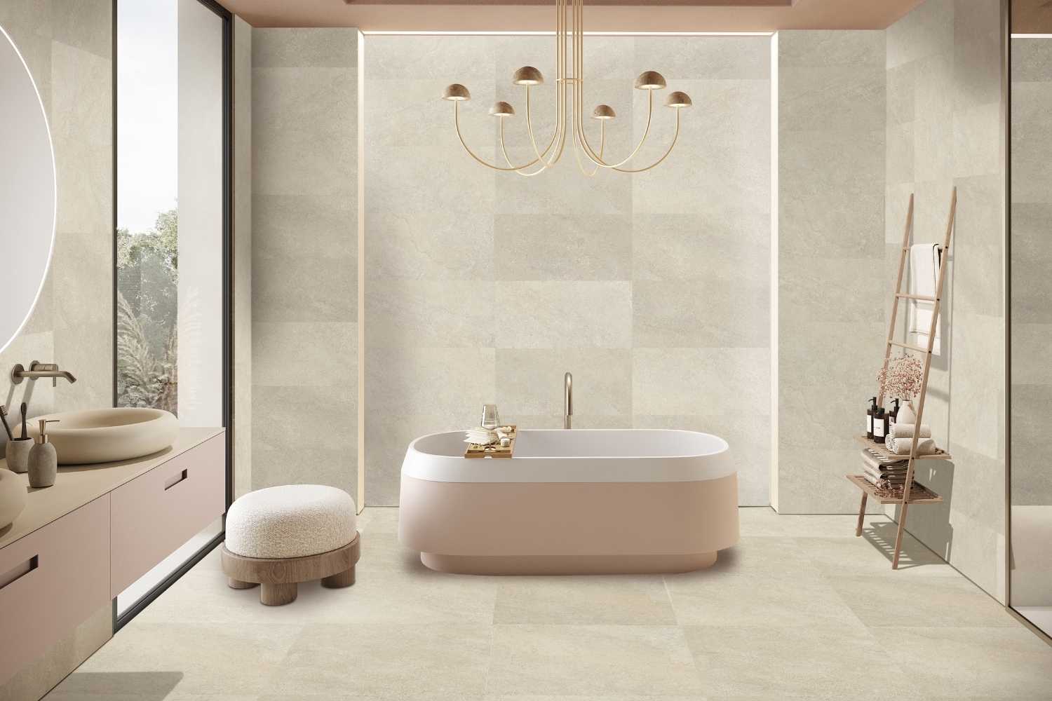 Fliese Steinoptik beige "Alpine Beige" Feinsteinzeug rektifiziert Ragno by Marazzi Fliese Steinoptik beige "Alpine Beige" Feinsteinzeug rektifiziert Ragno by Marazzi