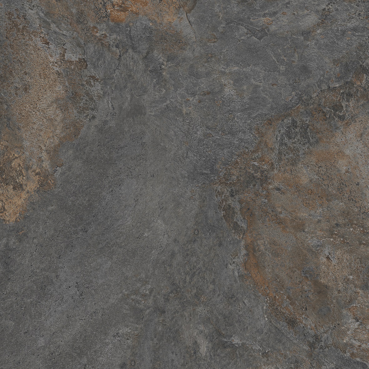 Fliese Natursteinoptik grau-blau matt 120 x 120cm "Nebula Cobalt" Feinsteinzeug mit fühlbarer 3D-Steinstruktur