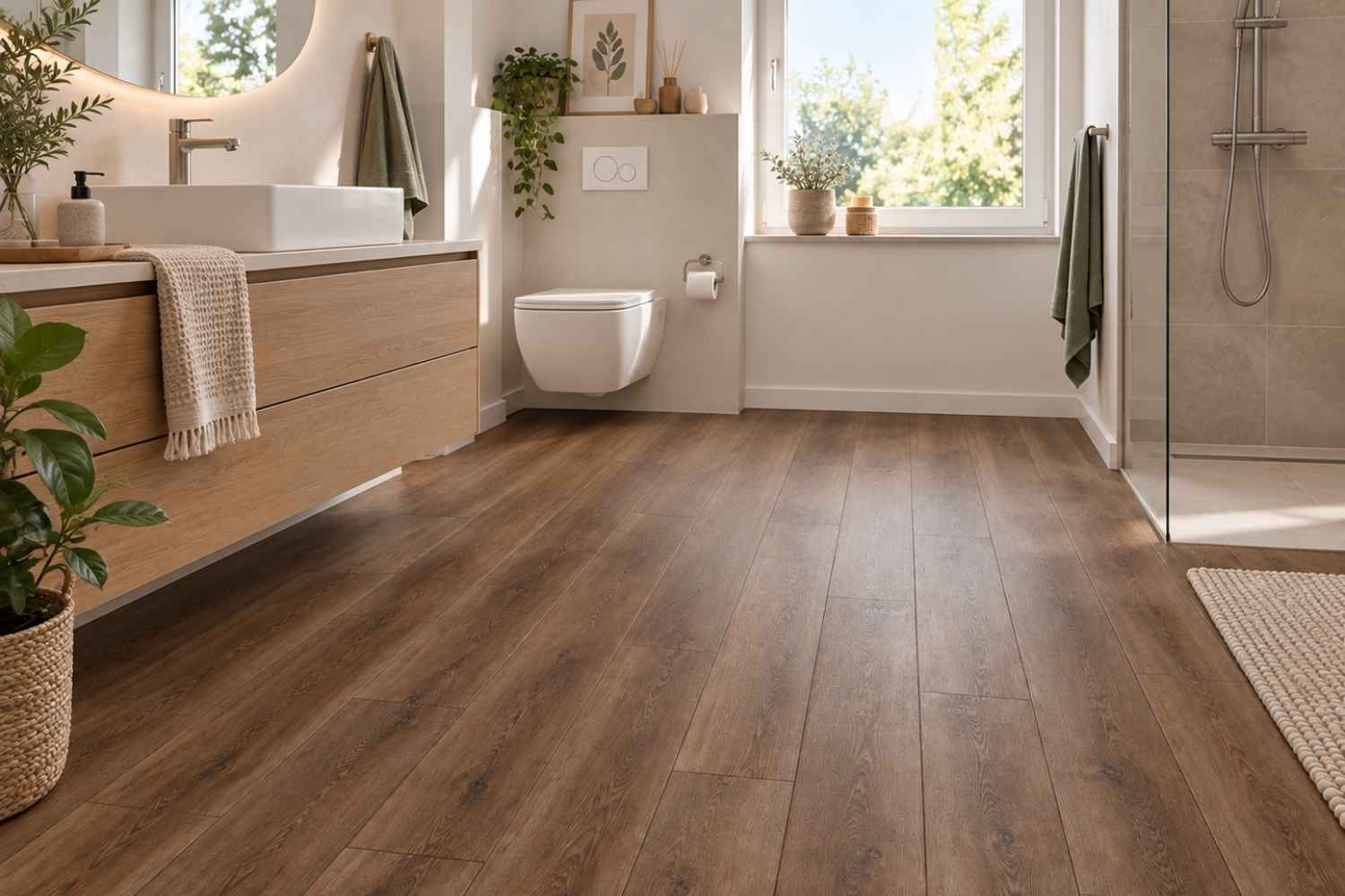 SPC Klick-Vinyl Holzoptik 18,2x122x0,5 cm matt "Arancio Braun" mit Trittschalldämmung