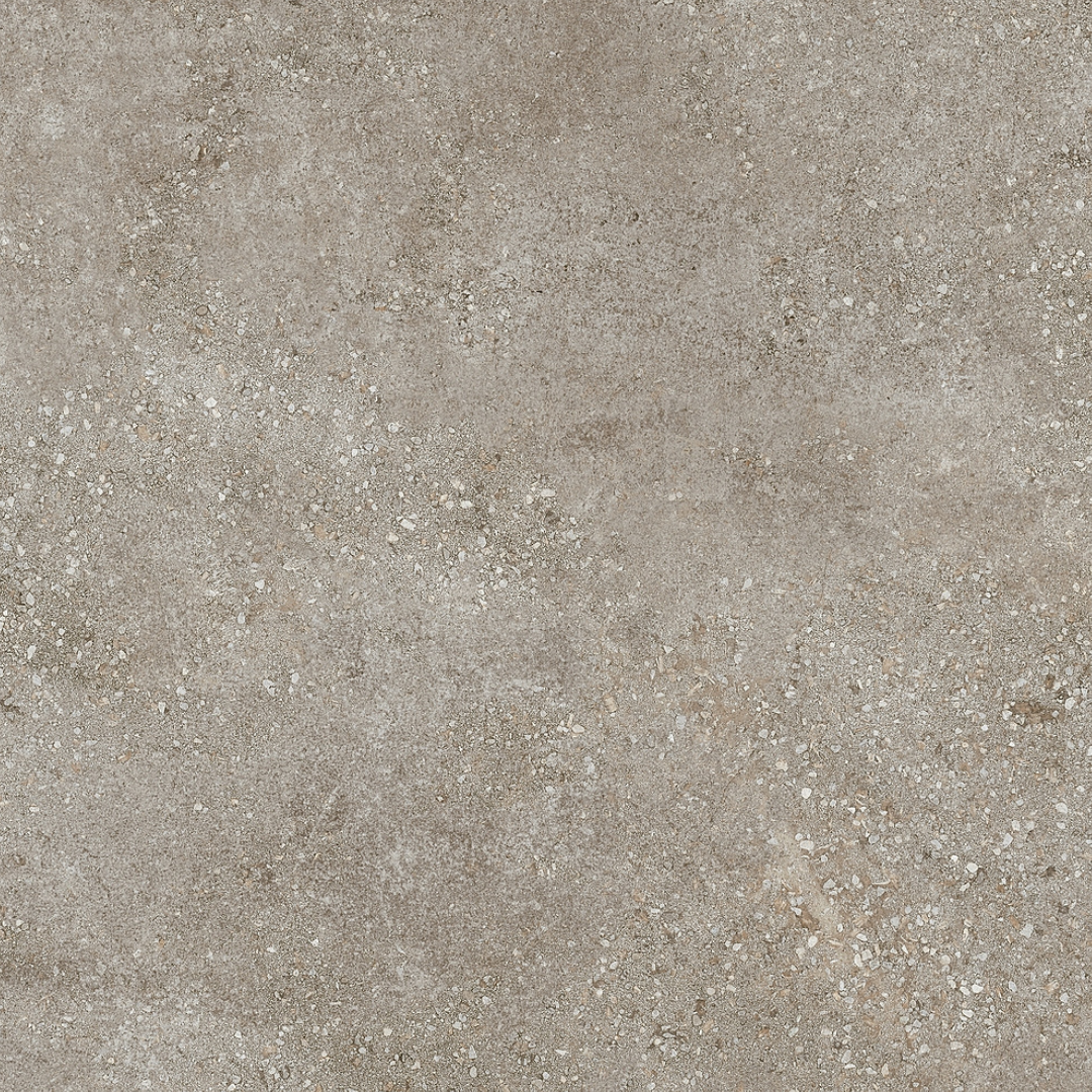 Restposten Fliese Betonoptik mit Terrazzo-Einschlüssen grau-braun 120 x 120 cm "Habitat Taupe"  Feinsteinzeug rektifiziert Restposten Fliese Betonoptik mit Terrazzo-Einschlüssen grau-braun 120 x 120 cm "Habitat Taupe"  Feinsteinzeug rektifiziert