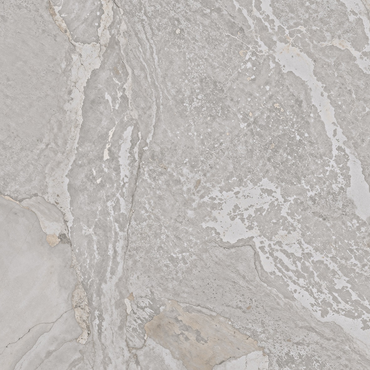 Fliese Metalloptik grau matt 120x120cm "Planet Grey" Feinsteinzeug rektifiziert - mit fühlbarer 3D-Struktur