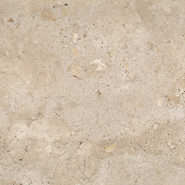 Fliese Natursteinoptik beige matt 60 x60 cm "Petra Beige" Feinsteinzeug mit fühlbarer 3D-Steinstruktur