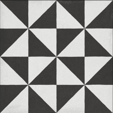 Fliese Patchwork Dekor Zementoptik schwarz Contrasti Antracite Decoro Mix Ragno by Marazzi
