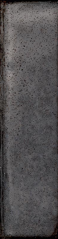 Fliese unregelmäßige Oberfläche 5x20 cm "Tetris Smoke" anthrazit dunkelgrau glänzend 