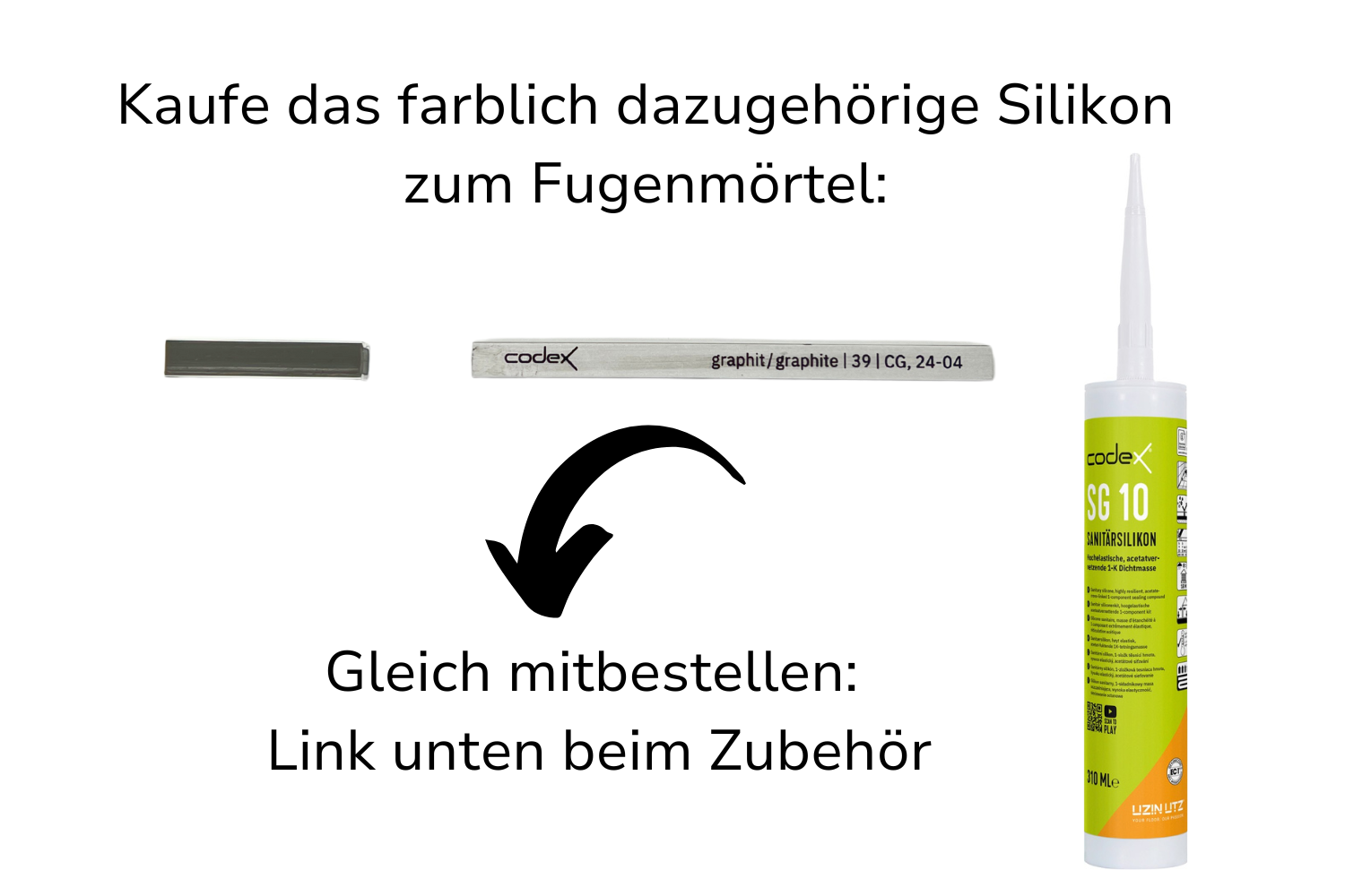 Fugenmörtel  für Fliesen & Naturstein "Codex Brillant Cristal" graphit | schnell erhärtend flexibel 5 kg