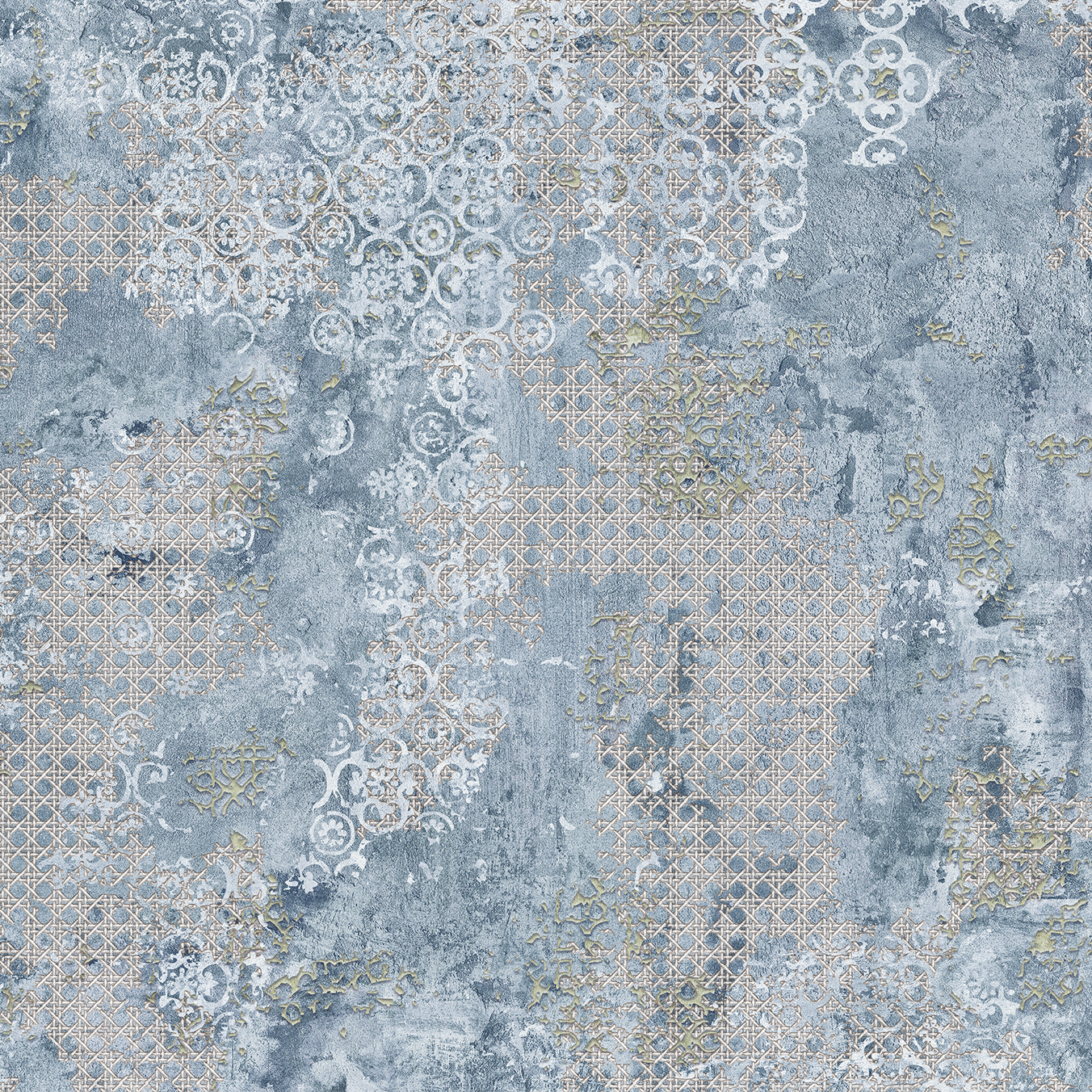 Aparici Fliese Teppichoptik Rug Blue Vintageoptik blau 60x60 cm Aparici Fliese Teppichoptik Rug Blue Vintageoptik blau 60x60 cm