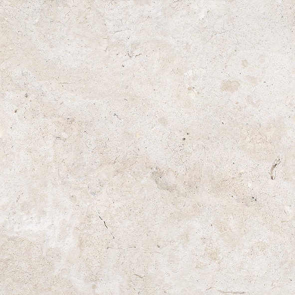 Fliese Natursteinoptik hellbeige matt 60 x60 cm "Petra Marfil" Feinsteinzeug mit fühlbarer 3D-Steinstruktur